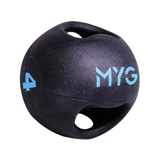 MYG 1218 Black Medicine balls with double grips